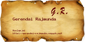 Gerendai Rajmunda névjegykártya